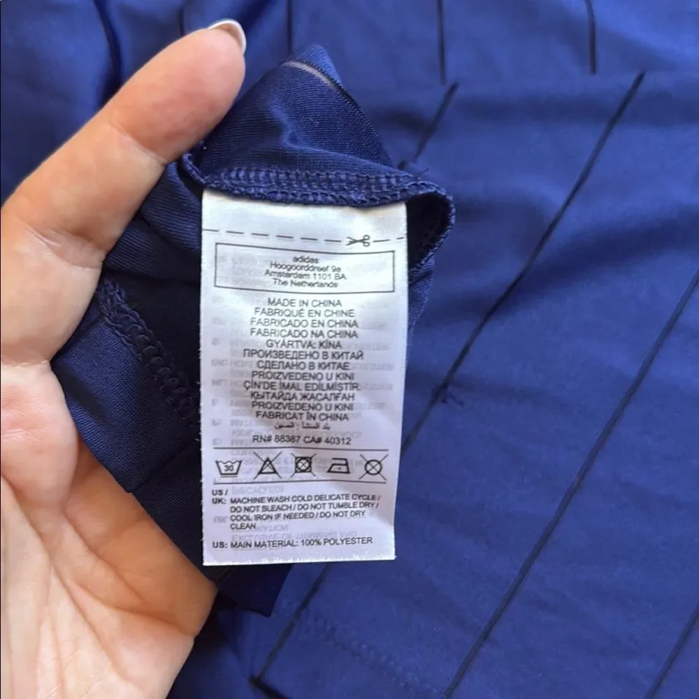 Adidas Blue Version Blue T-Shirt Streetwear Unisex One Size